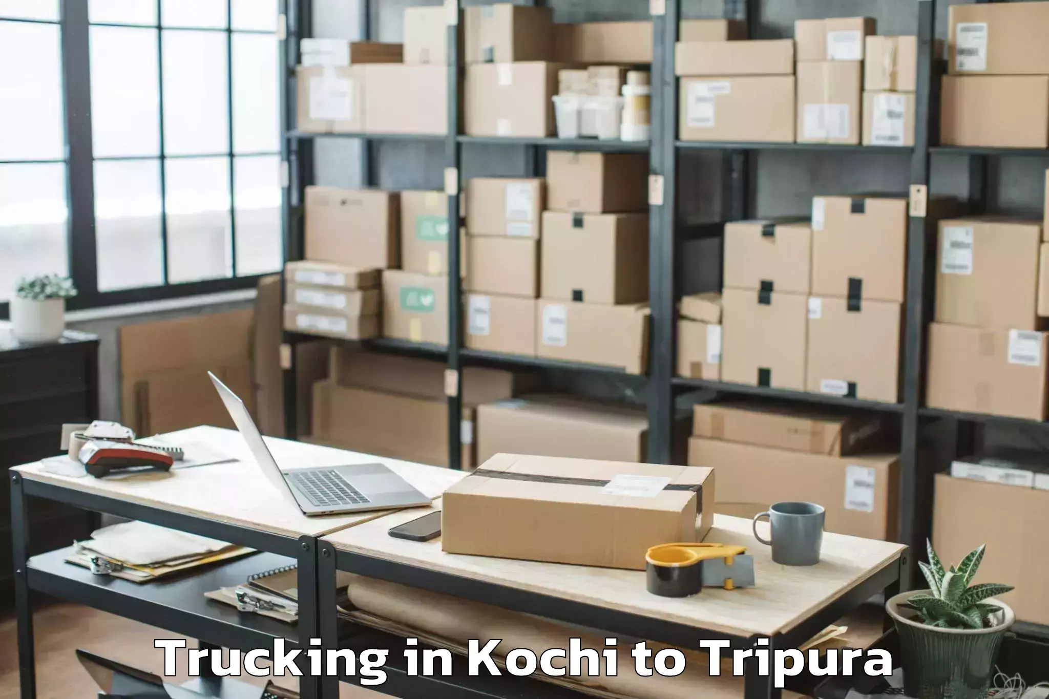 Affordable Kochi to Khowai Trucking